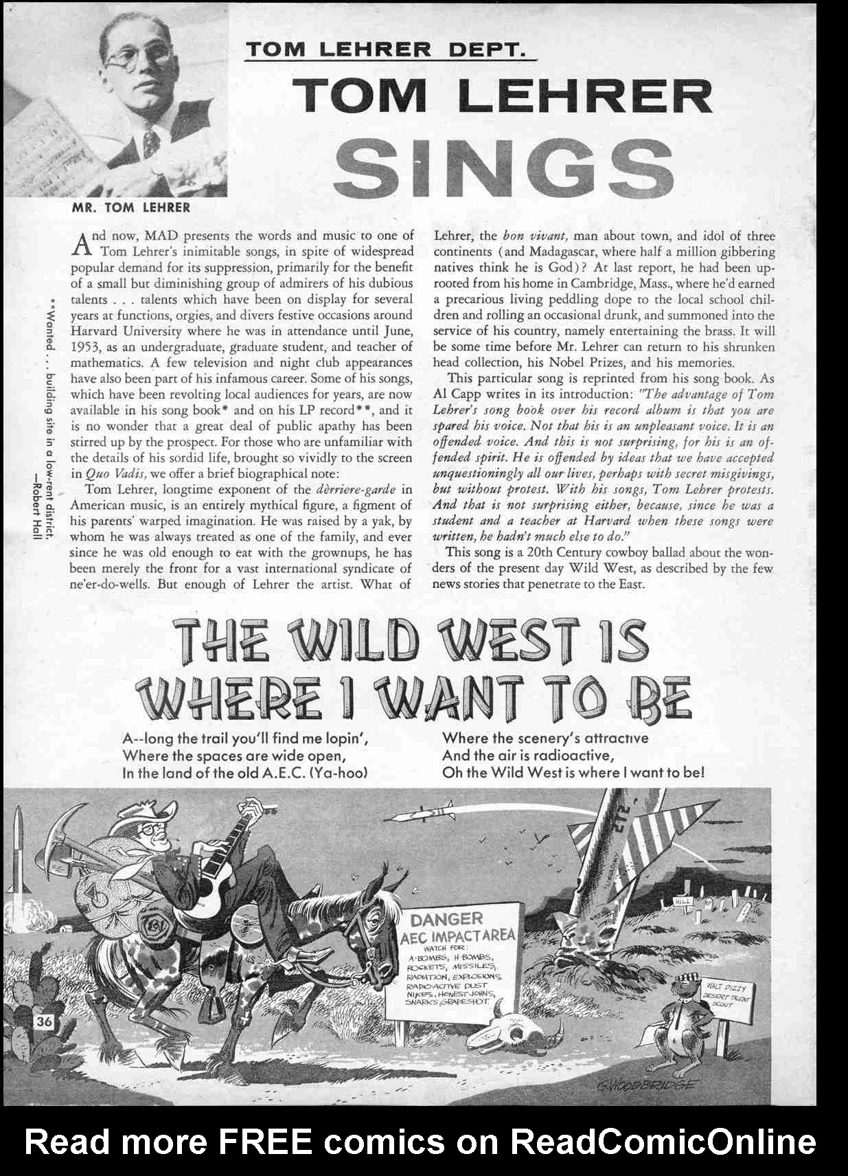 Read online MAD comic -  Issue #32 - 38