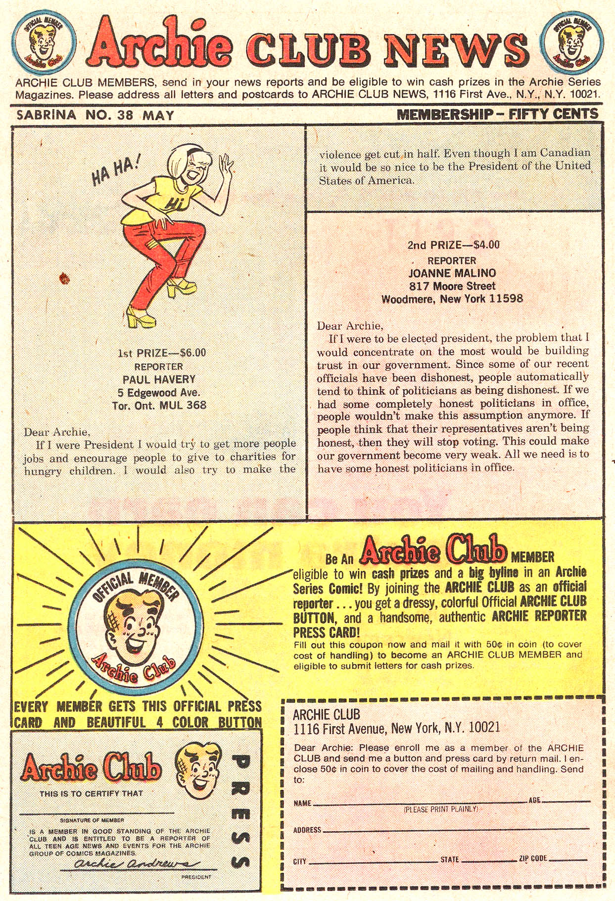 Read online Sabrina The Teenage Witch (1971) comic -  Issue #38 - 26