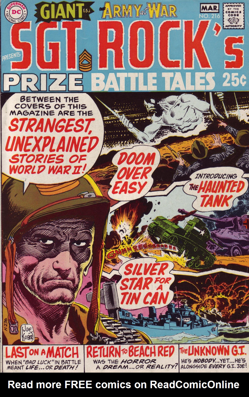 Read online Our Army at War (1952) comic -  Issue #216 - 1