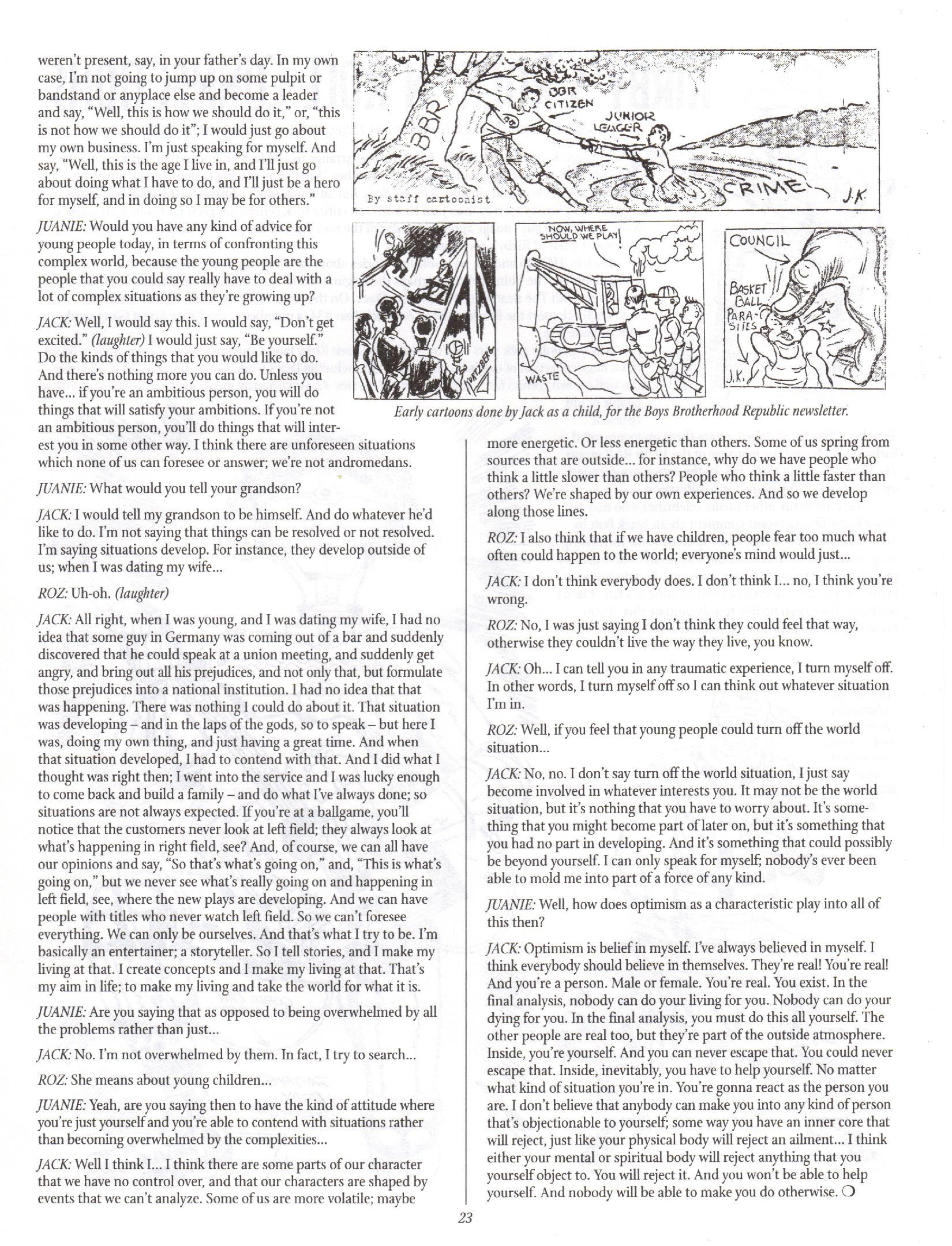 Read online The Jack Kirby Collector comic -  Issue #16 - 23