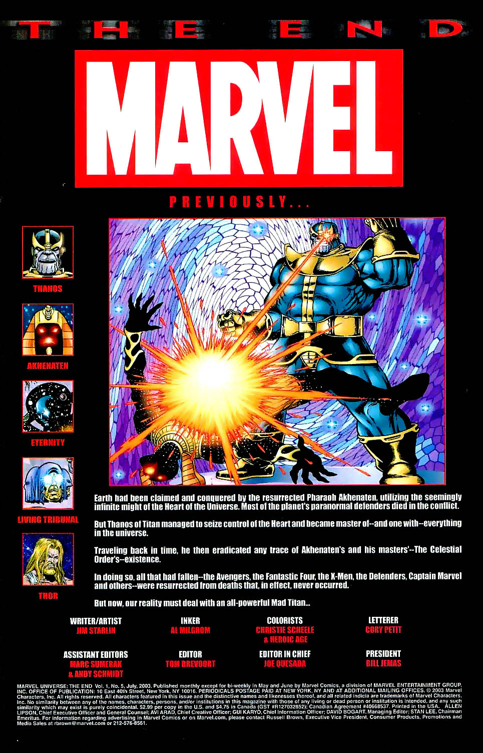 Read online Marvel Universe: The End comic -  Issue #5 - 2