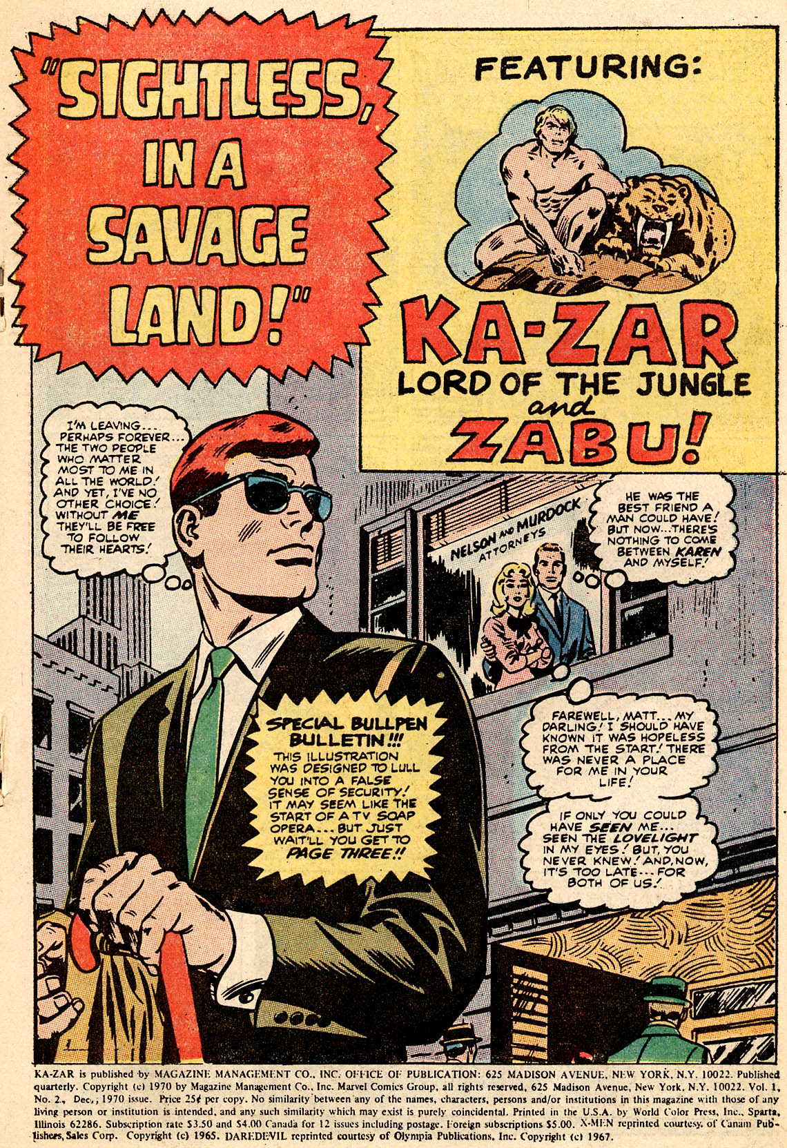 Read online Ka-Zar (1970) comic -  Issue #2 - 2