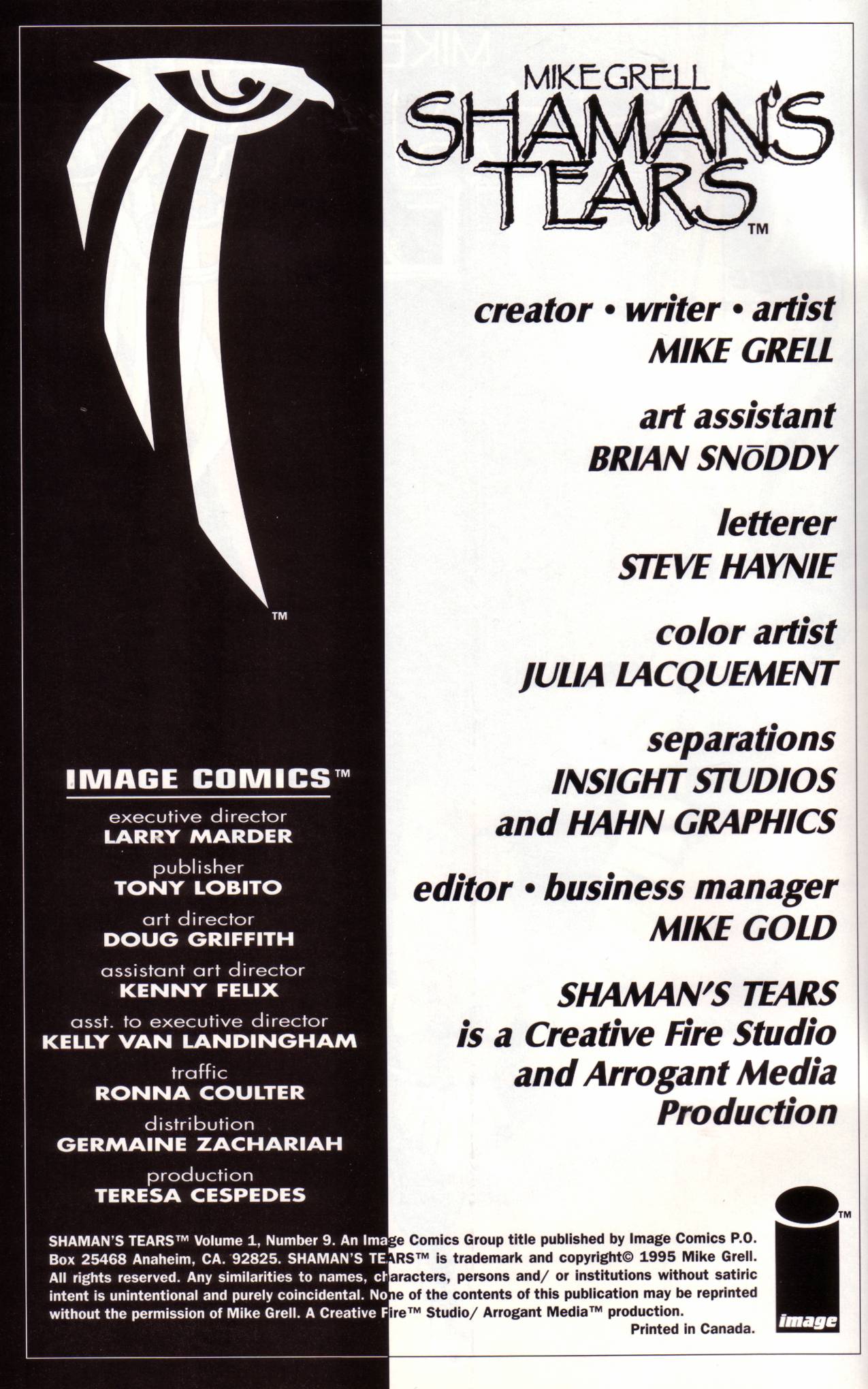 Read online Shaman's Tears comic -  Issue #9 - 2