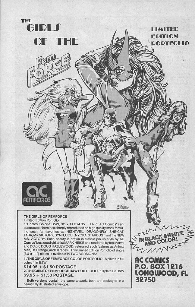 Read online Femforce comic -  Issue #31 - 38