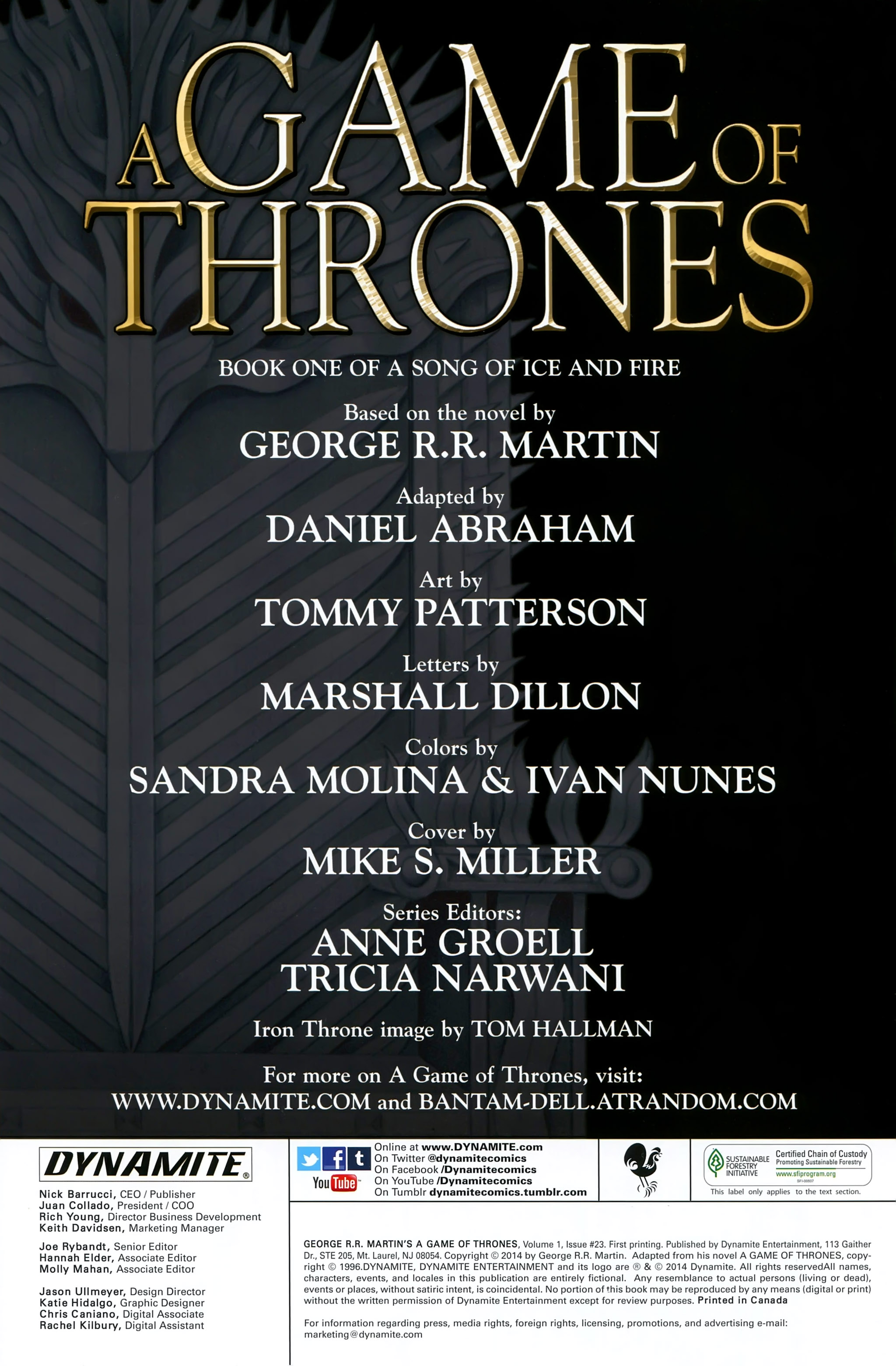 Read online A Game Of Thrones comic -  Issue #23 - 2