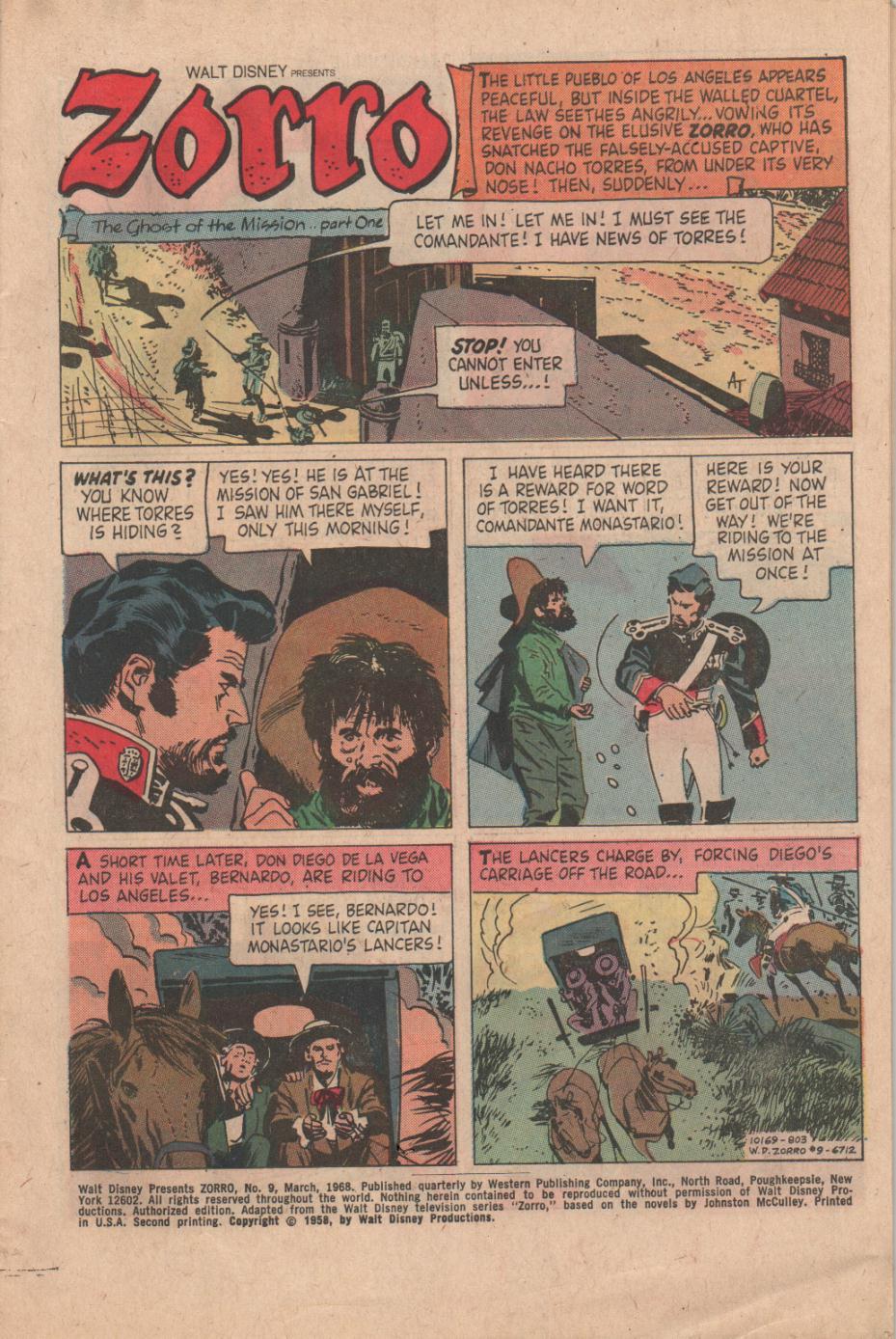Read online Zorro (1966) comic -  Issue #9 - 3