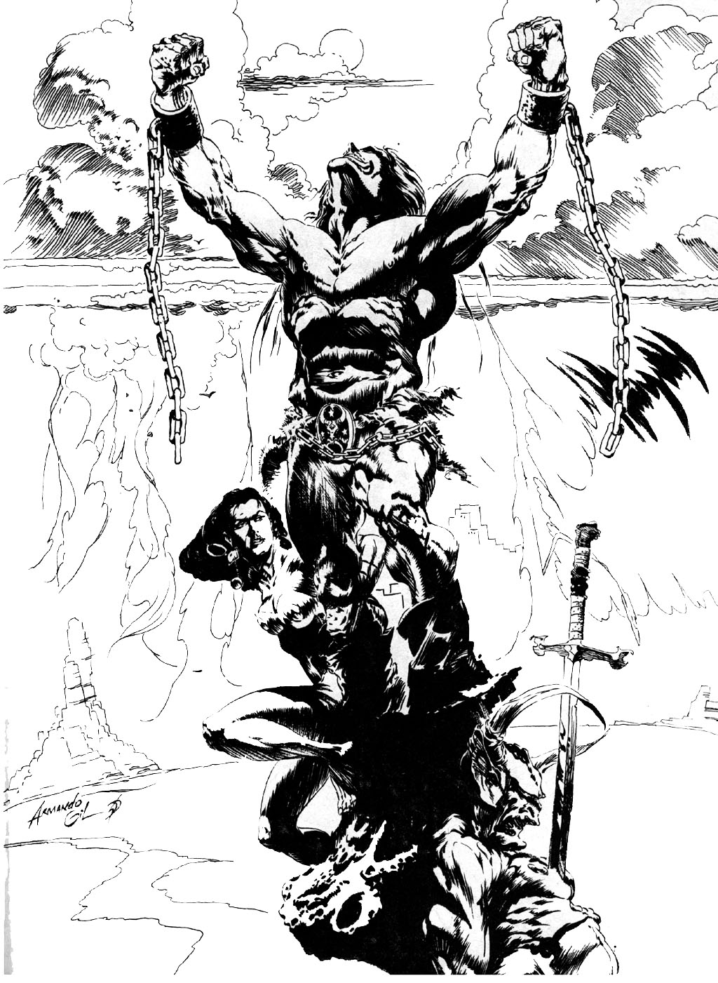 Read online The Savage Sword Of Conan comic -  Issue #163 - 62