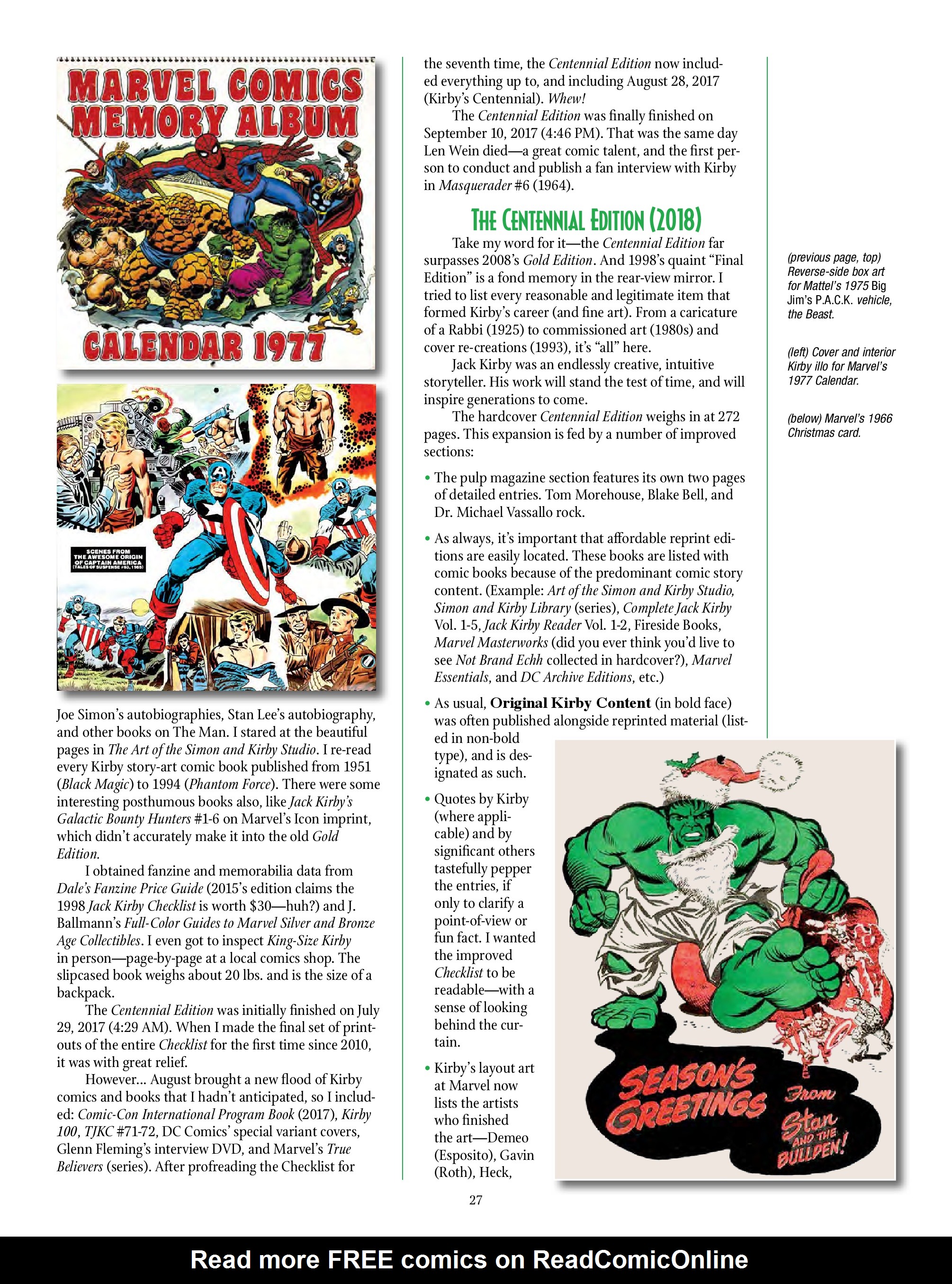 Read online The Jack Kirby Collector comic -  Issue #74 - 29