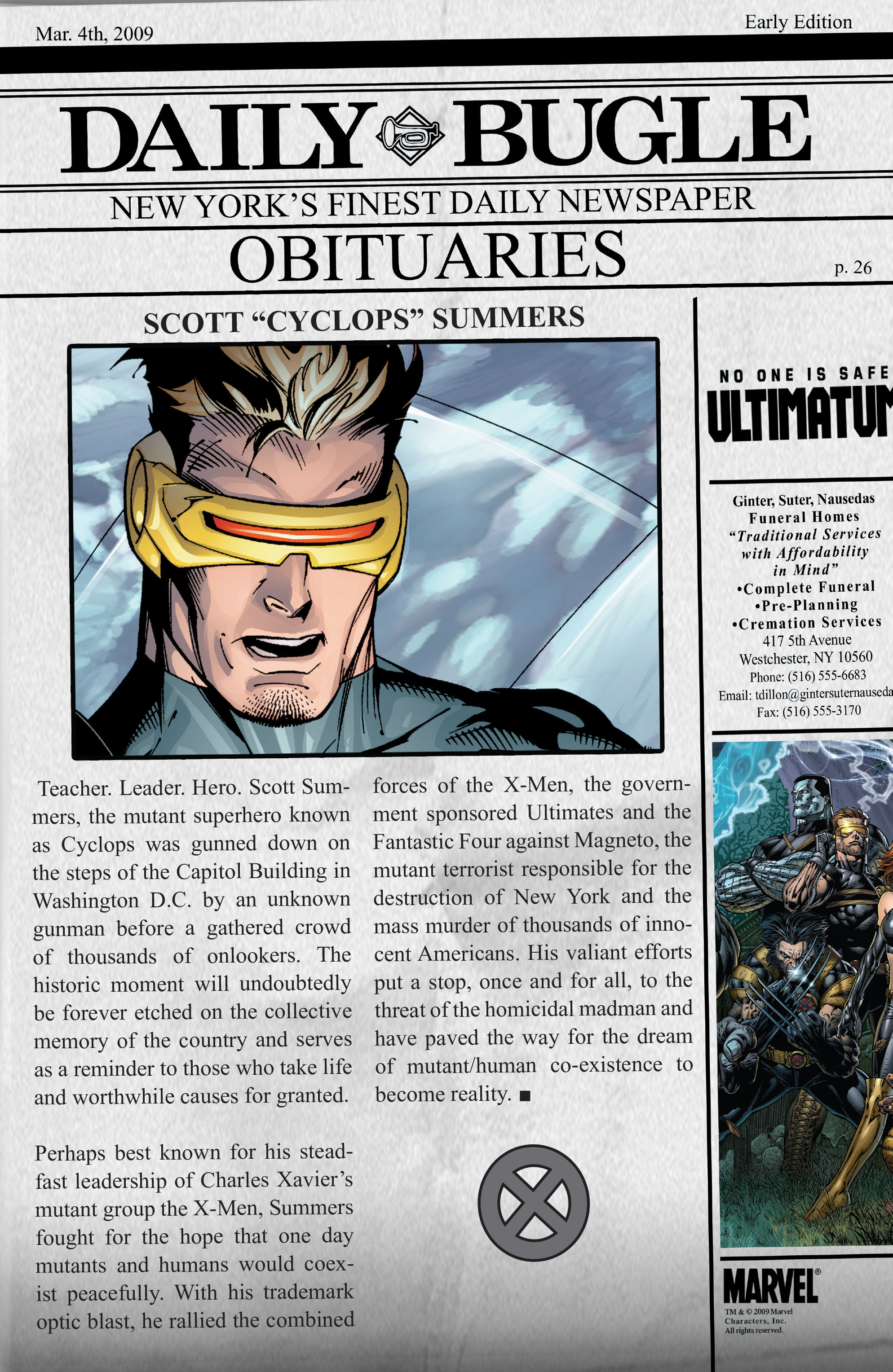 Read online Ultimatum: Requiem comic -  Issue # TPB - 130
