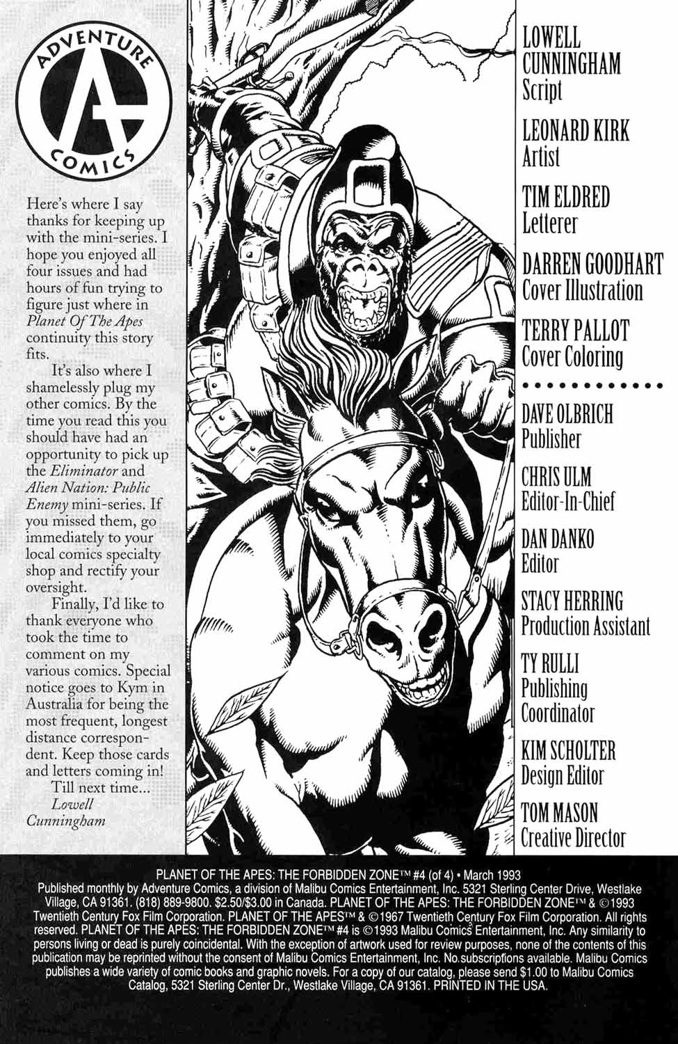 Read online Planet of the Apes: The Forbidden Zone comic -  Issue #4 - 2