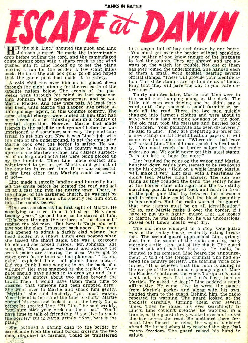 Read online Yanks In Battle comic -  Issue #4 - 26
