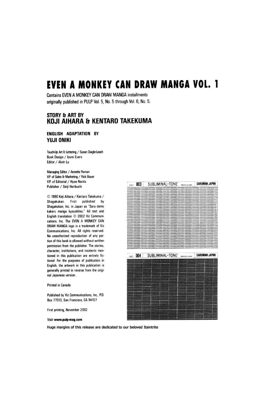 Read online Even a Monkey Can Draw Manga comic -  Issue # TPB - 3