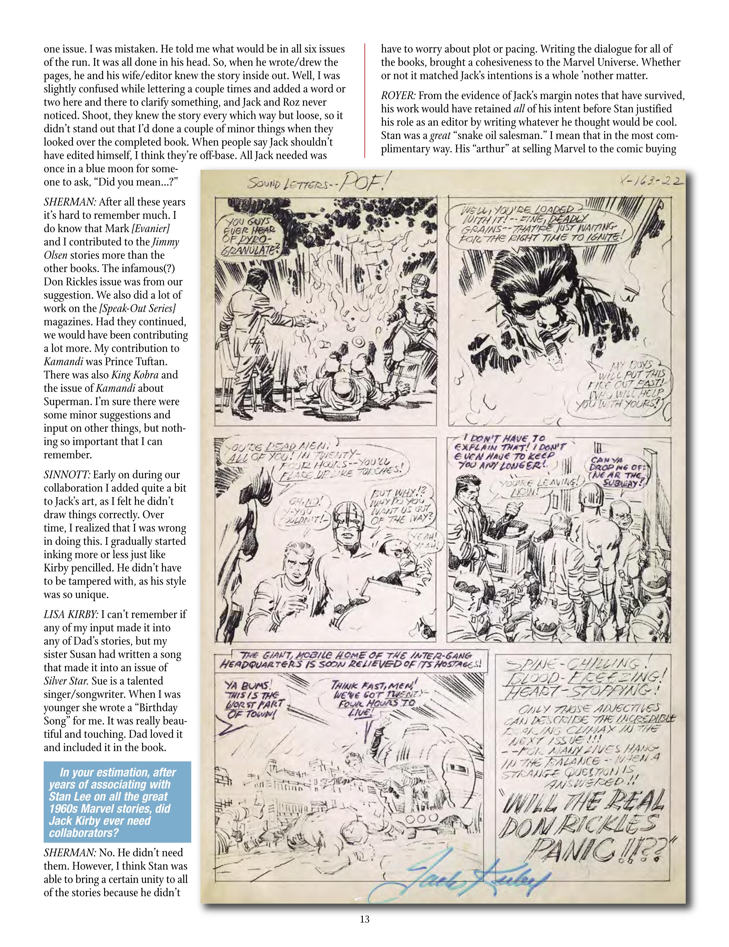 Read online The Jack Kirby Collector comic -  Issue #69 - 15