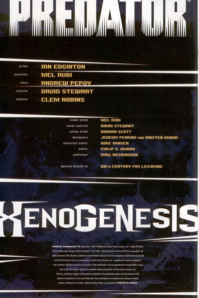 Read online Predator: Xenogenesis comic -  Issue #2 - 2