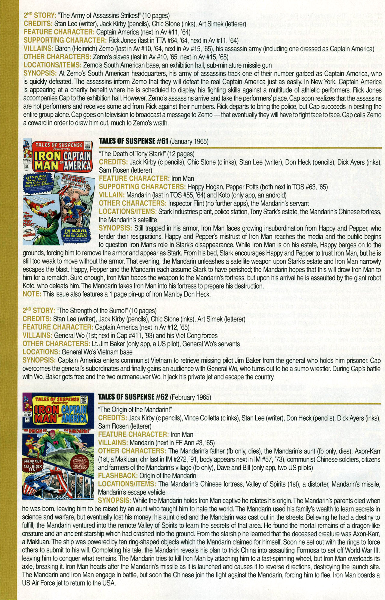 Read online Official Index to the Marvel Universe comic -  Issue #1 - 38