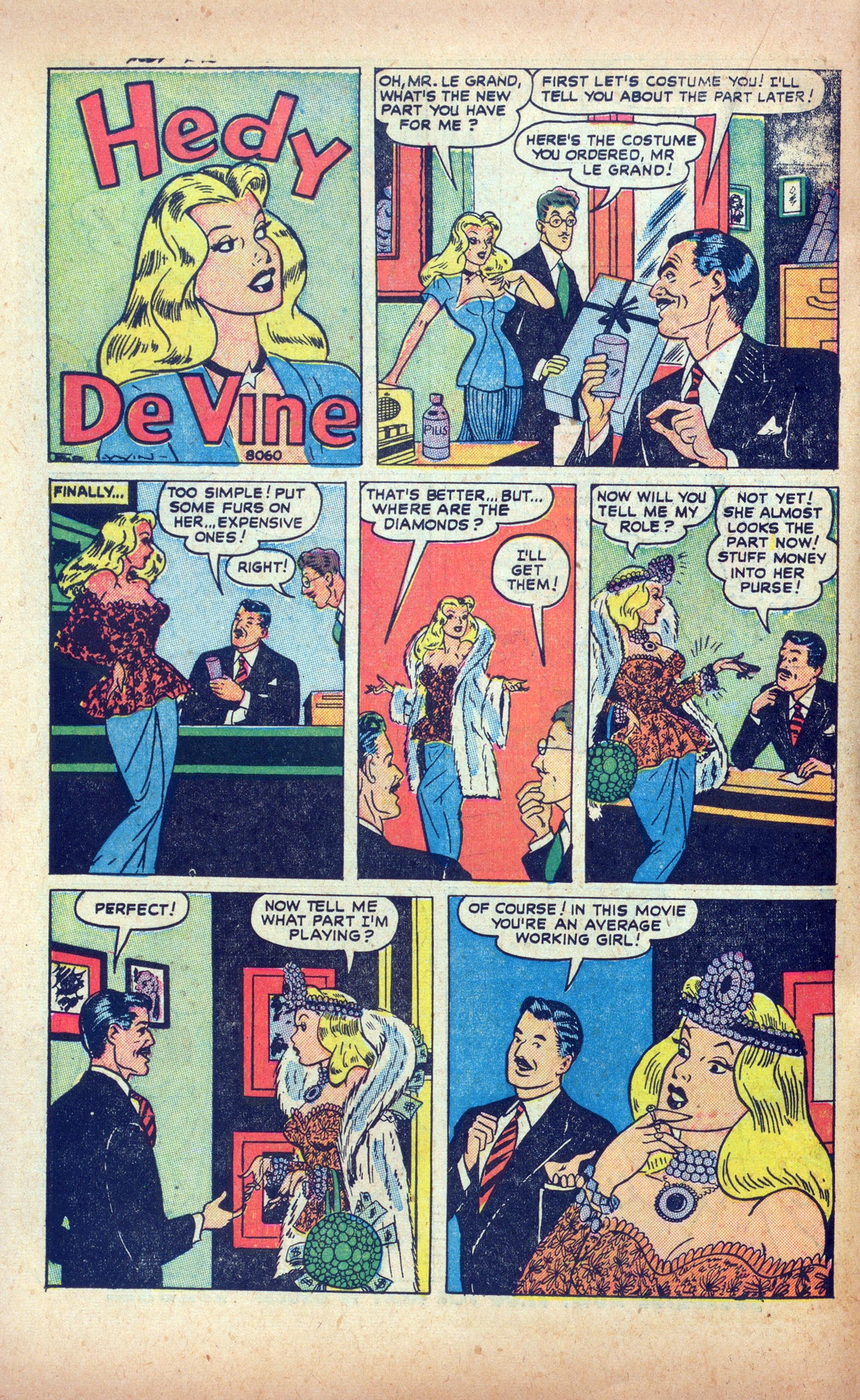 Read online Hedy Of Hollywood Comics comic -  Issue #43 - 22
