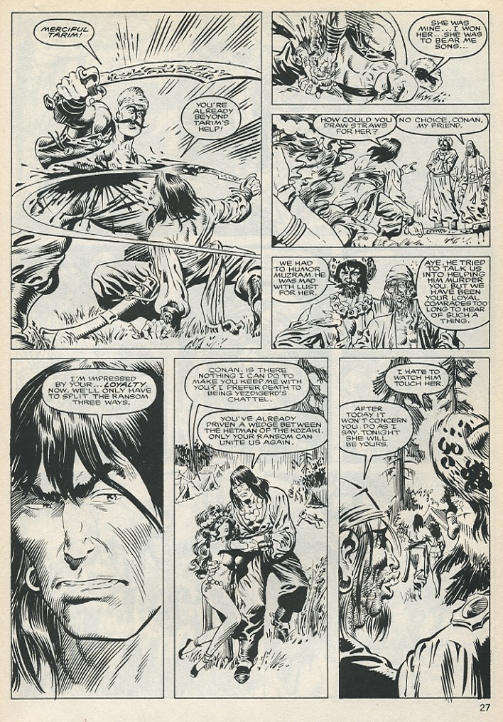 Read online The Savage Sword Of Conan comic -  Issue #131 - 27