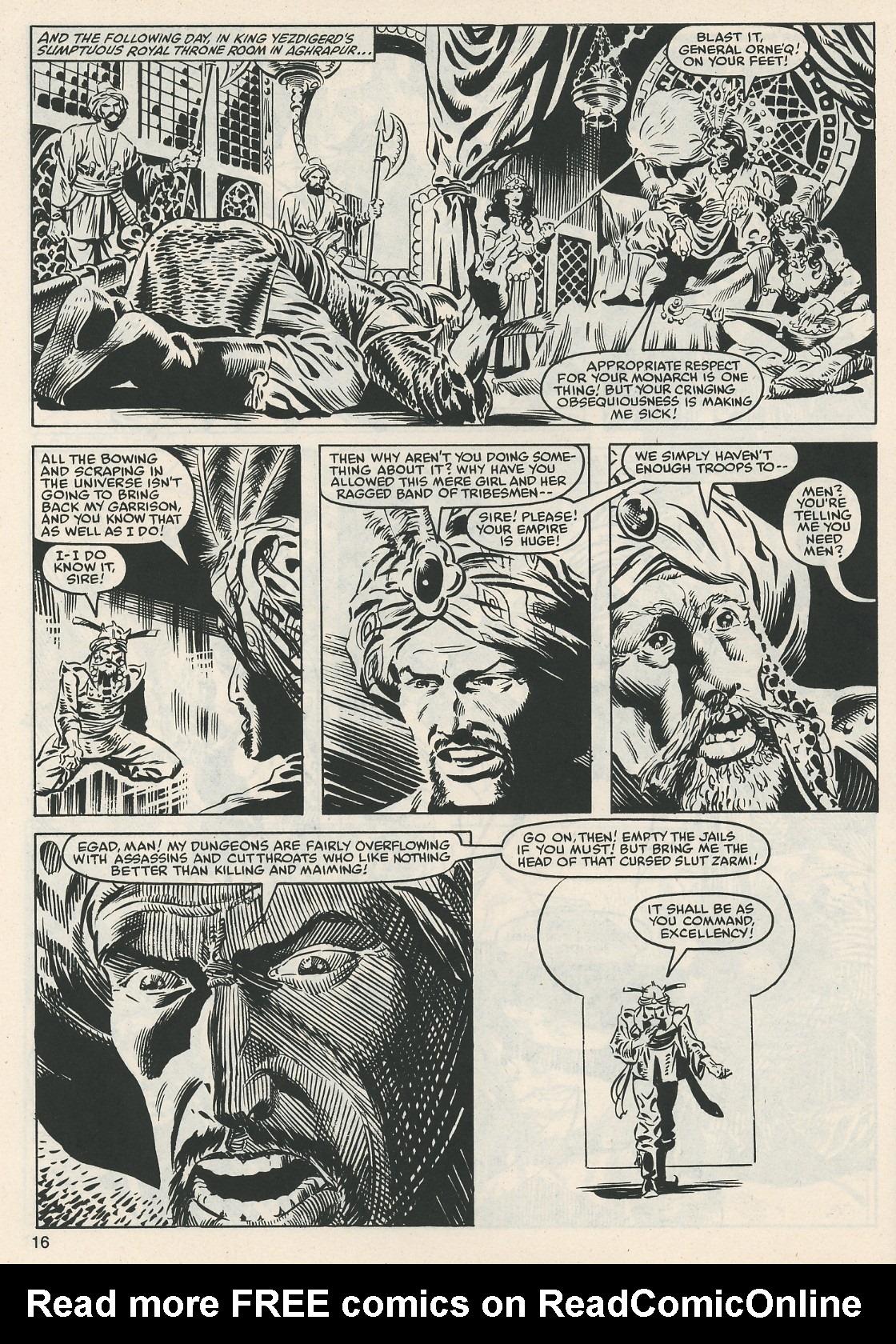 Read online The Savage Sword Of Conan comic -  Issue #112 - 16