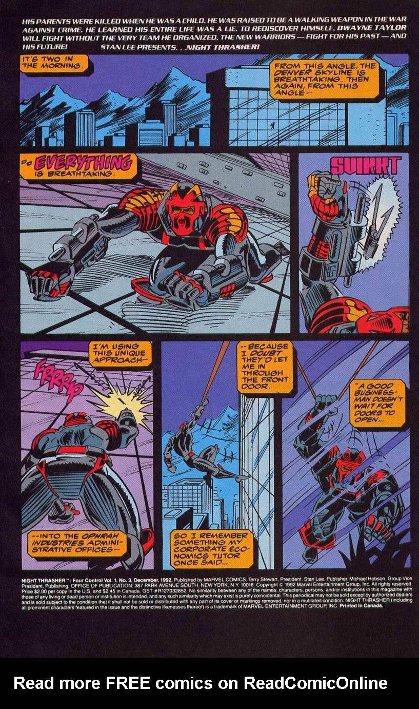 Read online Night Thrasher: Four Control comic -  Issue #3 - 2