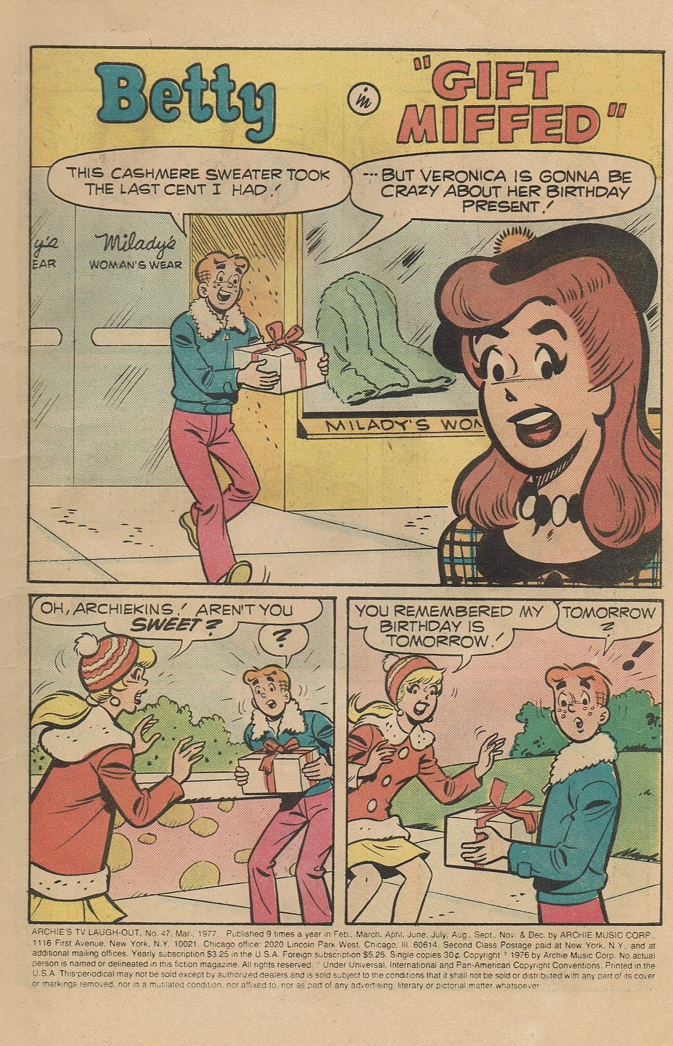 Read online Archie's TV Laugh-Out comic -  Issue #47 - 3