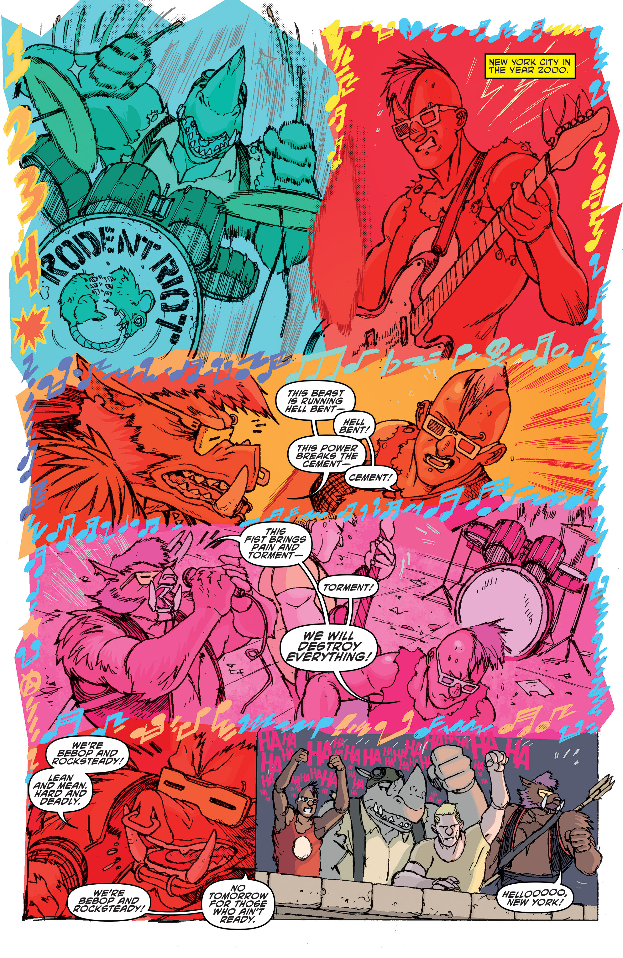 Read online Teenage Mutant Ninja Turtles Bebop & Rocksteady Destroy Everything comic -  Issue #2 - 4