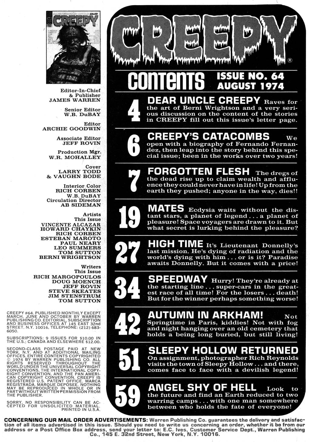 Read online Creepy (1964) comic -  Issue #64 - 3