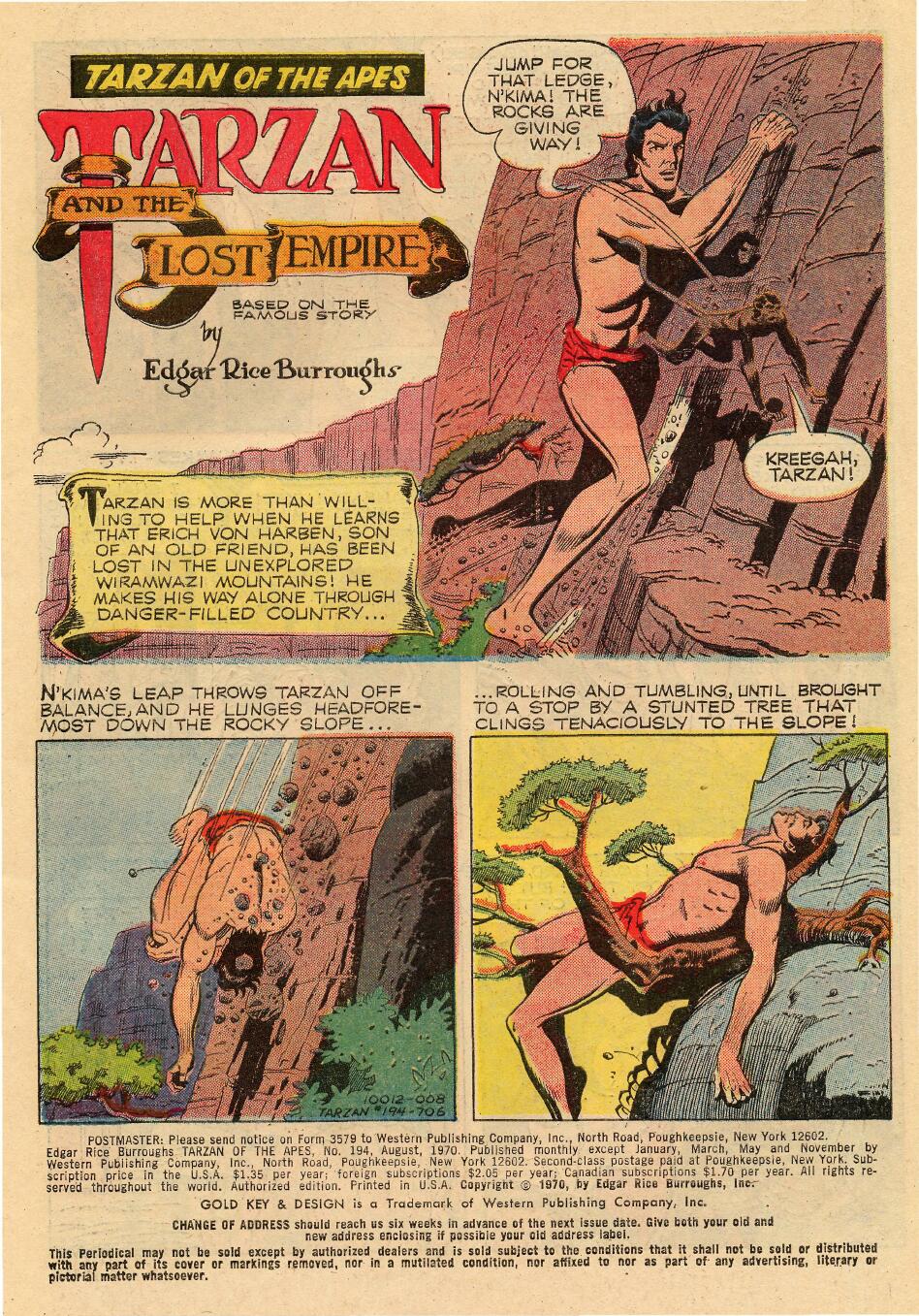 Read online Tarzan (1962) comic -  Issue #194 - 3