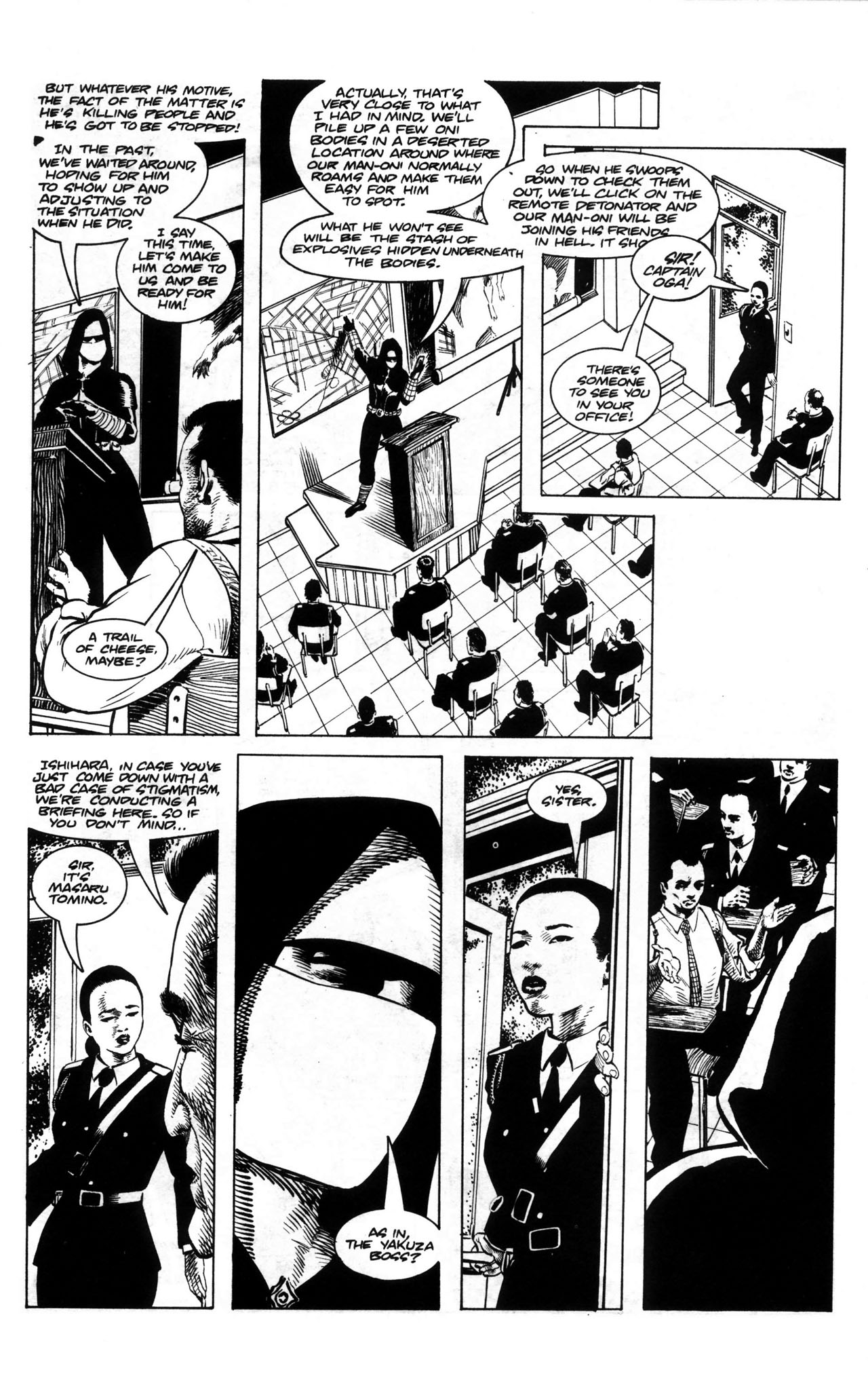 Read online Warrior Nun: Black & White comic -  Issue #5 - 5