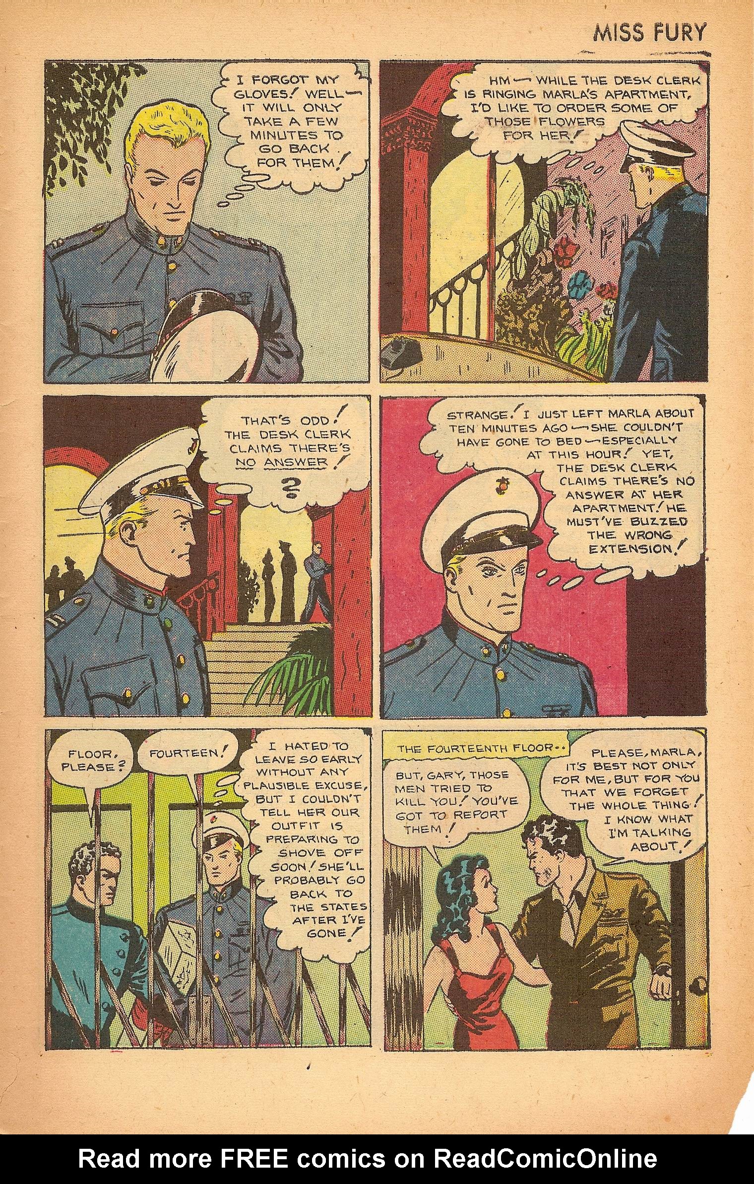 Read online Miss Fury (1942) comic -  Issue #7 - 31