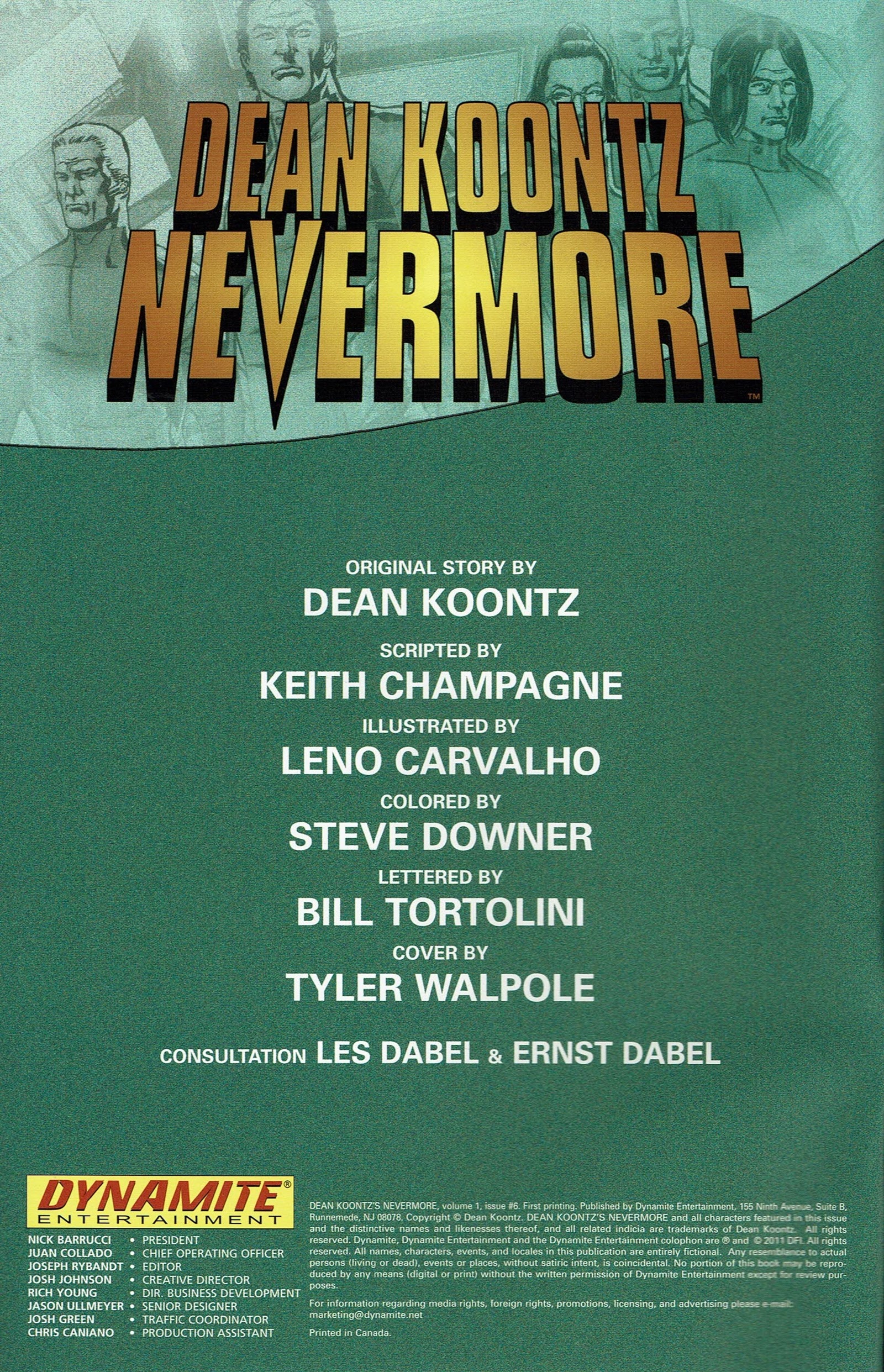 Read online Dean Koontz's Nevermore comic -  Issue #6 - 2