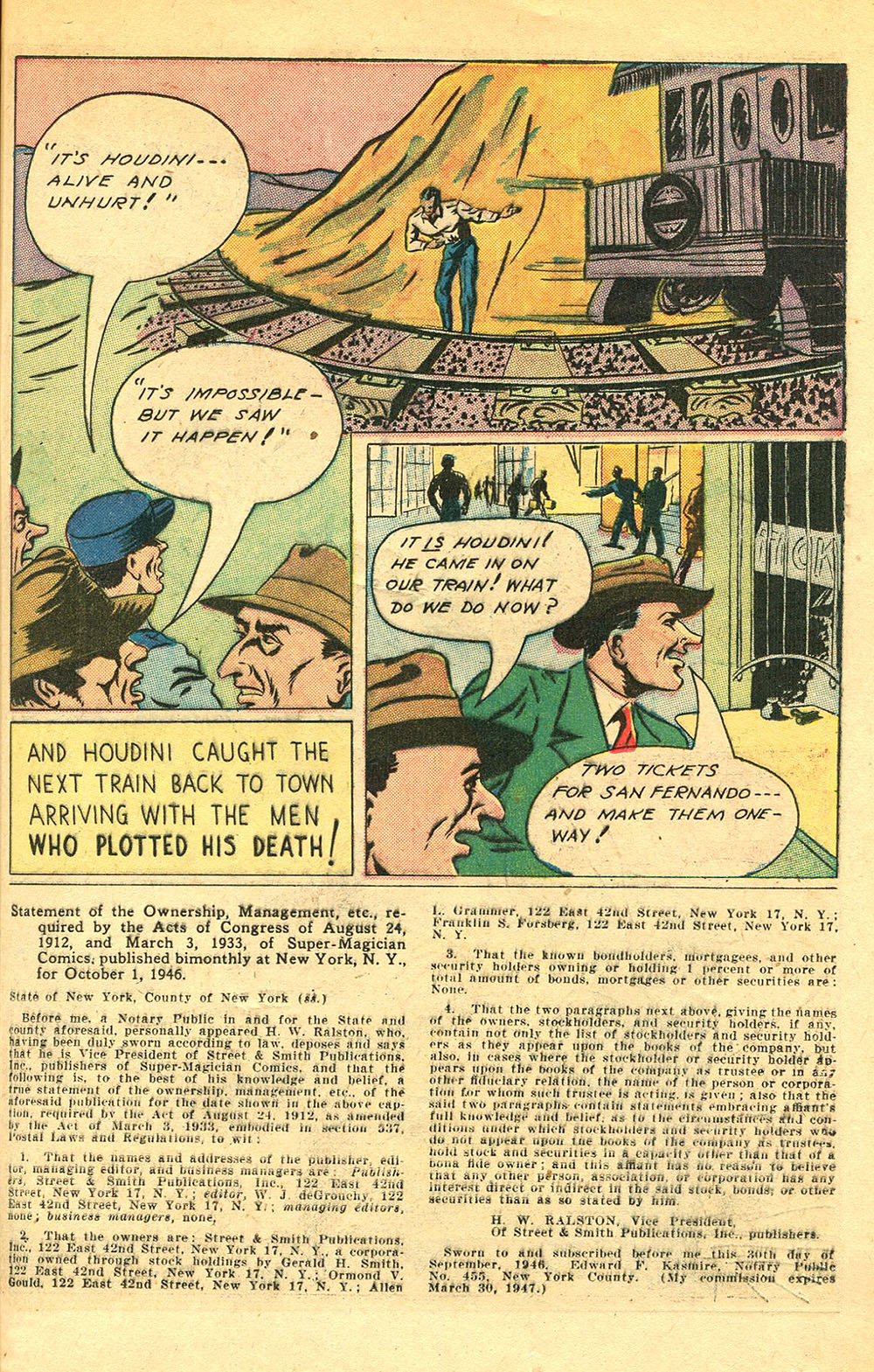 Read online Super-Magician Comics comic -  Issue #56 - 35