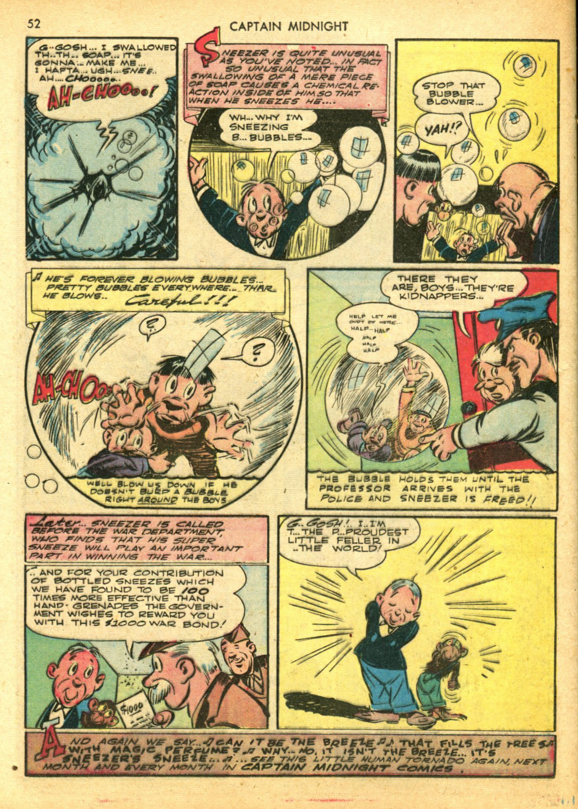 Read online Captain Midnight (1942) comic -  Issue #5 - 52