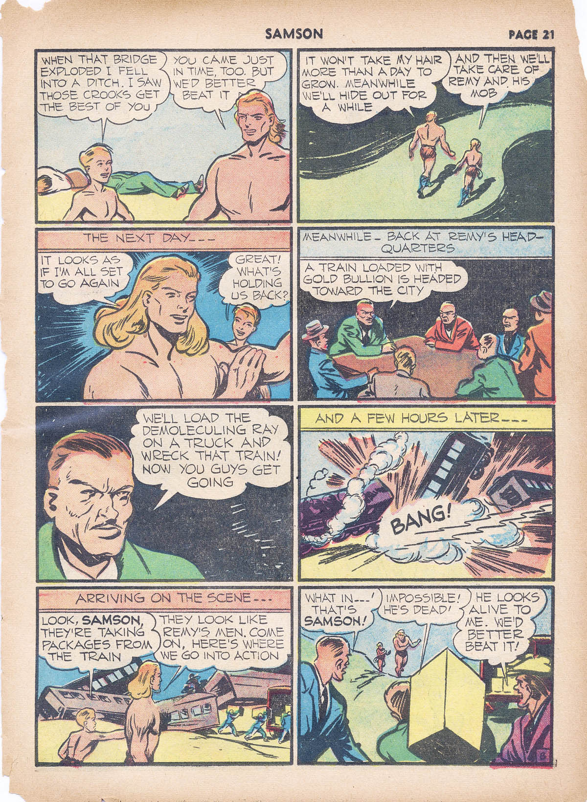 Read online Samson (1940) comic -  Issue #4 - 23