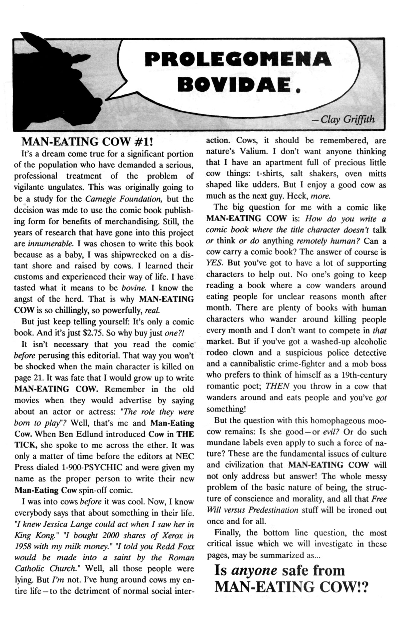 Read online Man-Eating Cow comic -  Issue #1 - 30