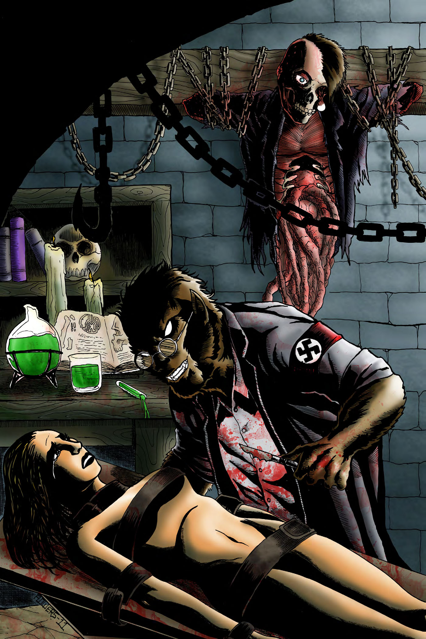 Read online Nazi Werewolves from Outer Space comic -  Issue #1 - 26