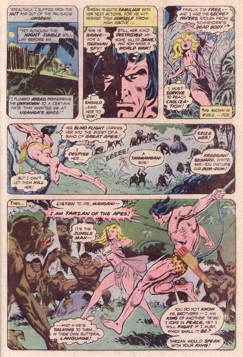 Read online Tarzan (1972) comic -  Issue #254 - 7