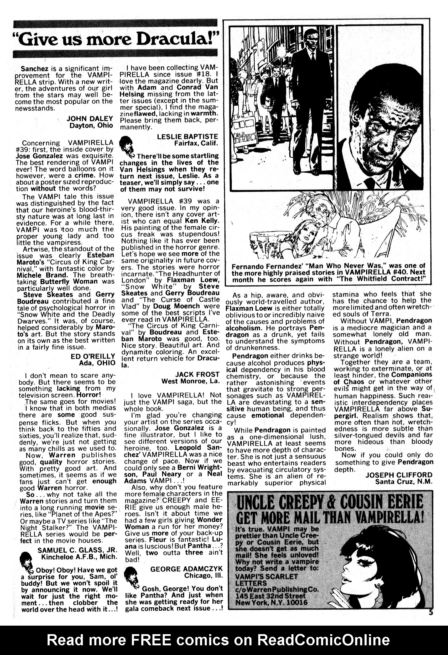 Read online Vampirella (1969) comic -  Issue #41 - 5