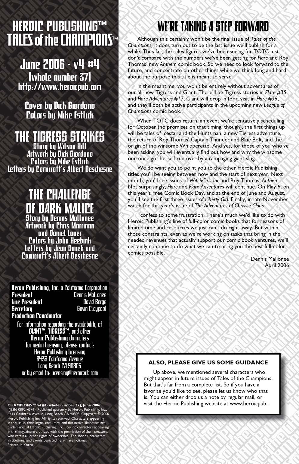 Read online Tales Of The Champions Presents comic -  Issue #4 - 2
