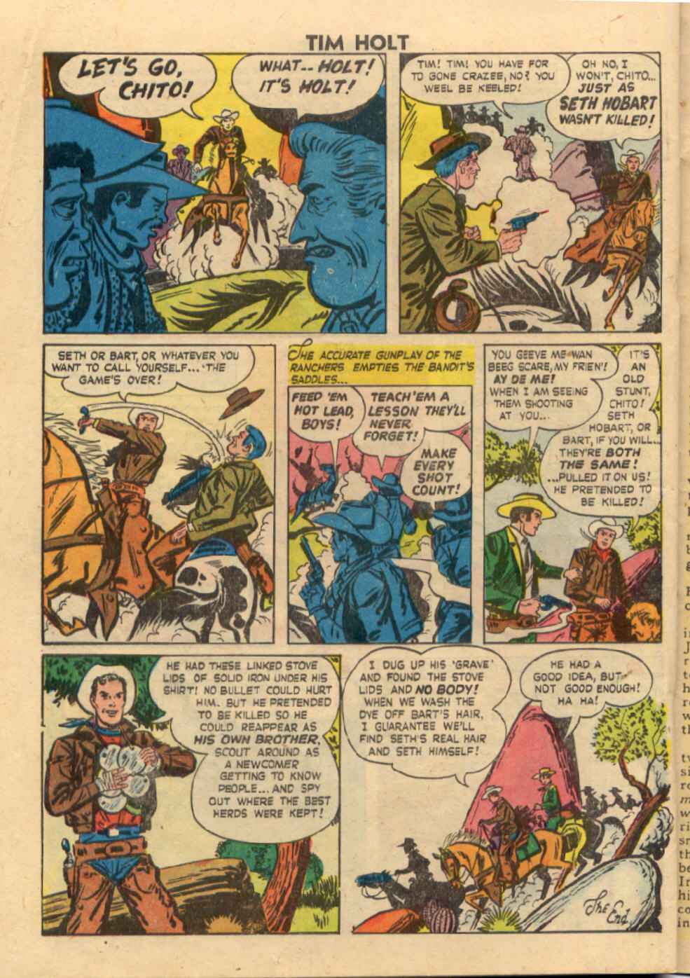 Read online Tim Holt comic -  Issue #10 - 24