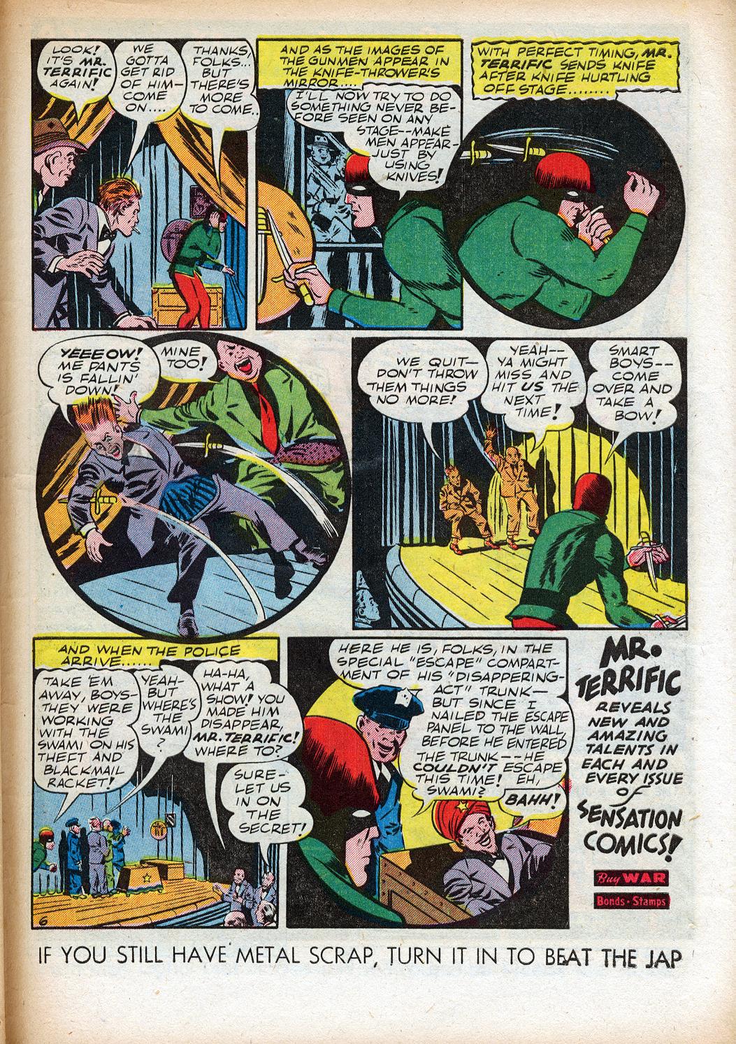 Read online Sensation (Mystery) Comics comic -  Issue #33 - 39