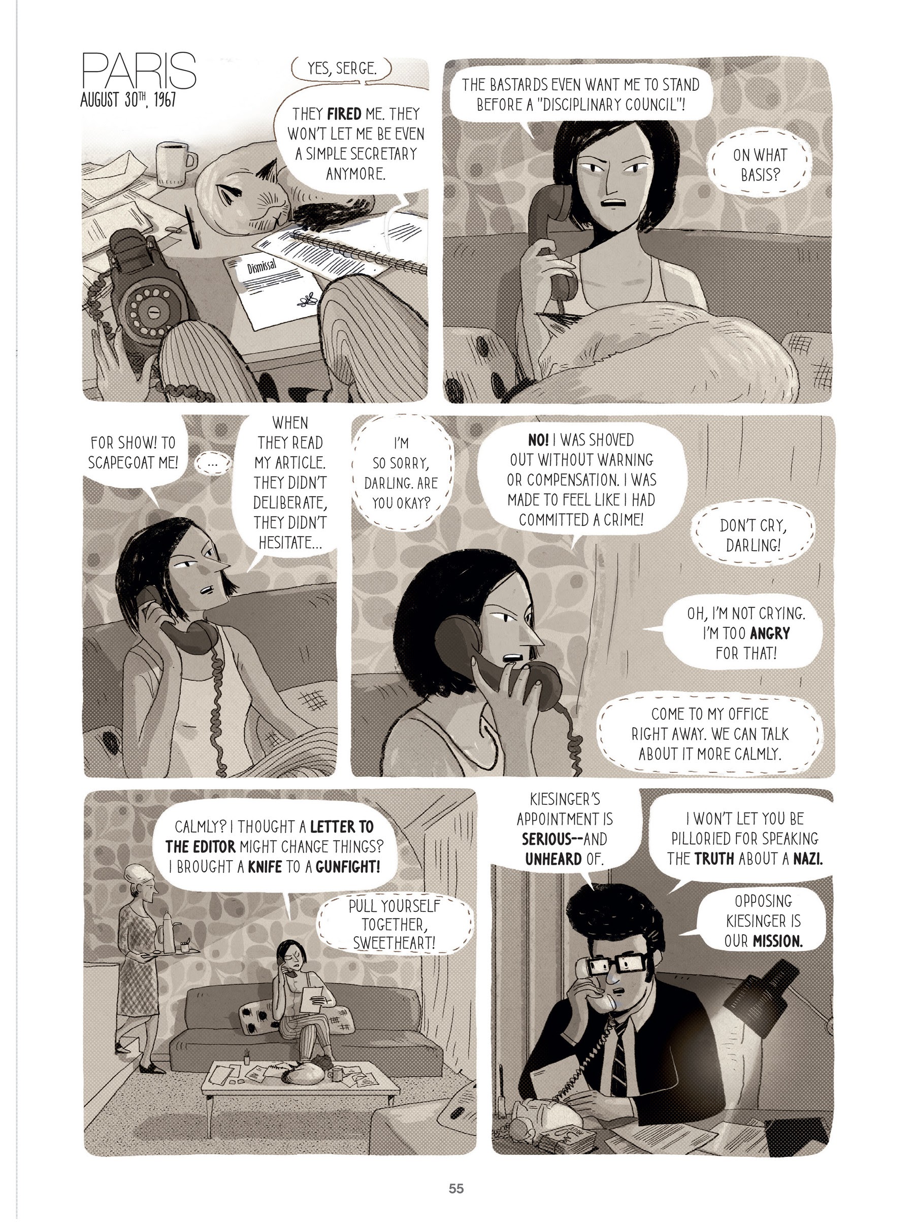 Read online For Justice: The Serge & Beate Klarsfeld Story comic -  Issue # TPB (Part 1) - 55