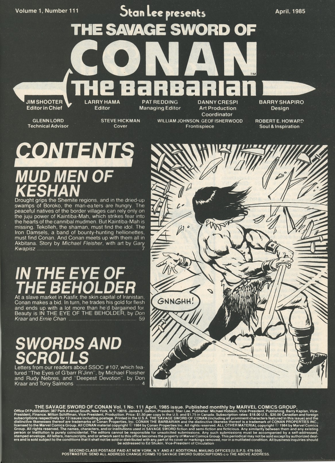 Read online The Savage Sword Of Conan comic -  Issue #111 - 3