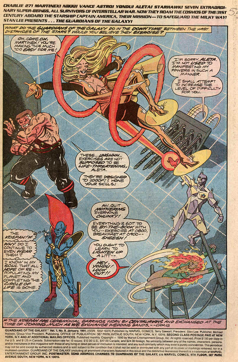 Read online Guardians of the Galaxy (1990) comic -  Issue #8 - 2