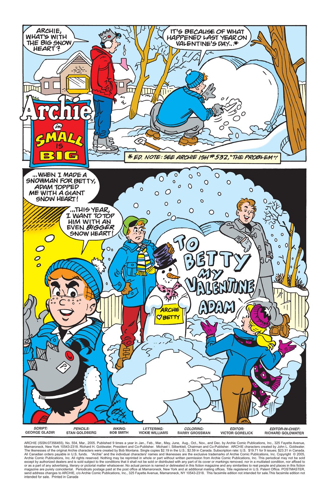 Read online Archie (1960) comic -  Issue #554 - 2