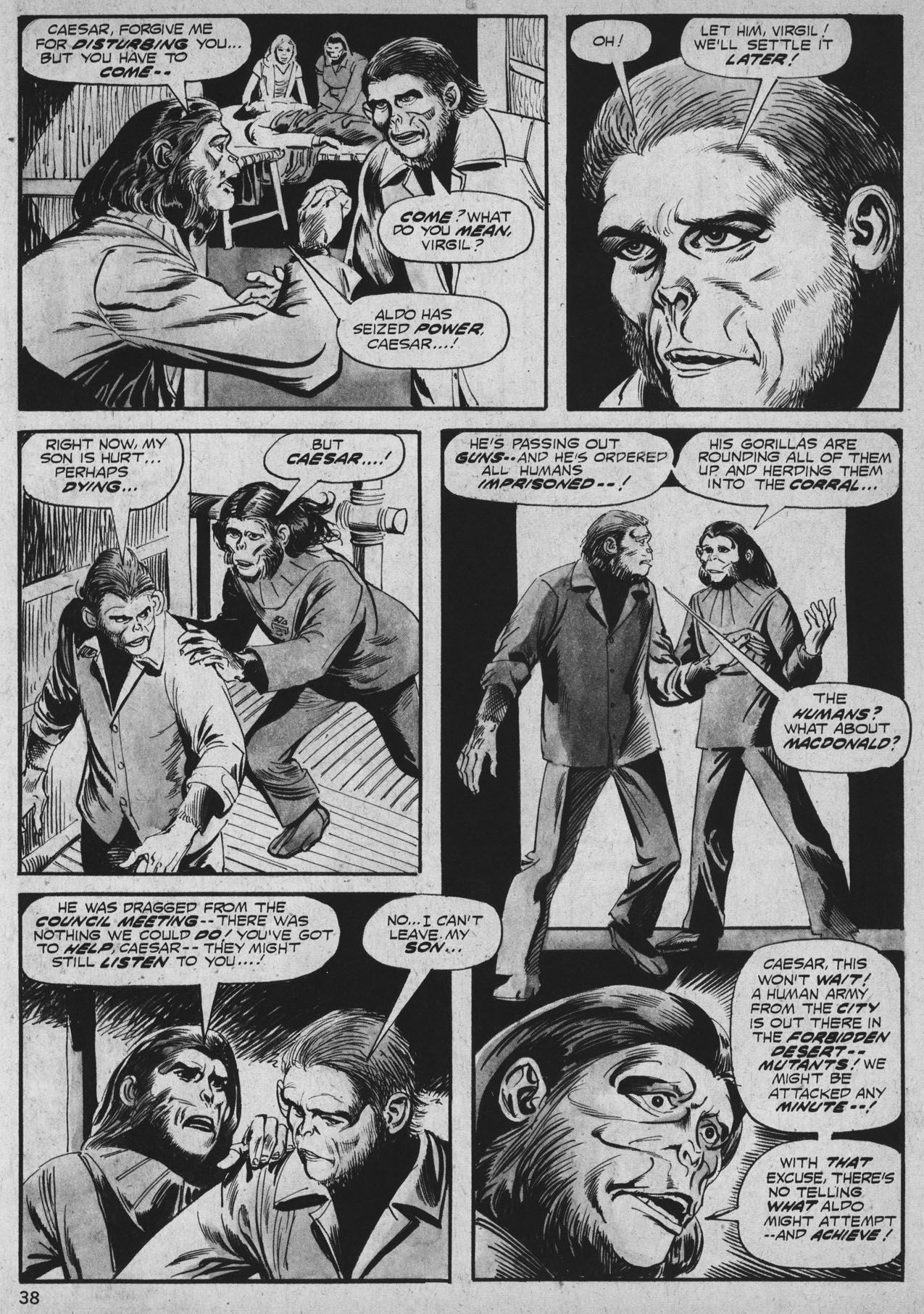 Read online Planet of the Apes comic -  Issue #26 - 38