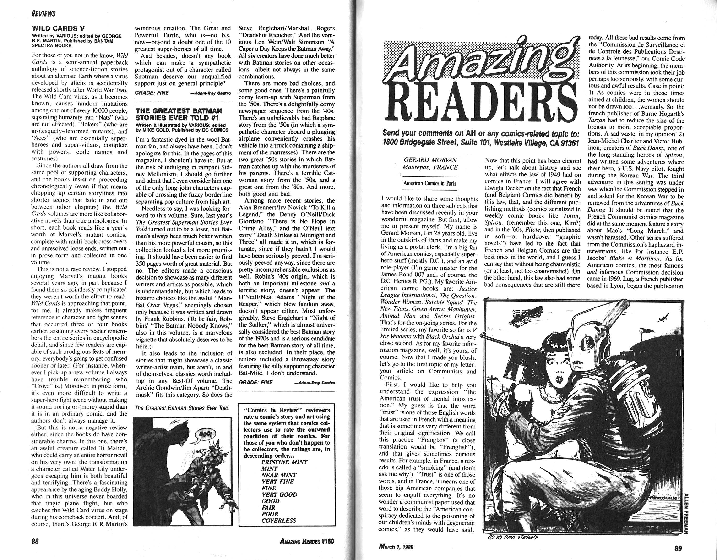 Read online Amazing Heroes comic -  Issue #160 - 45