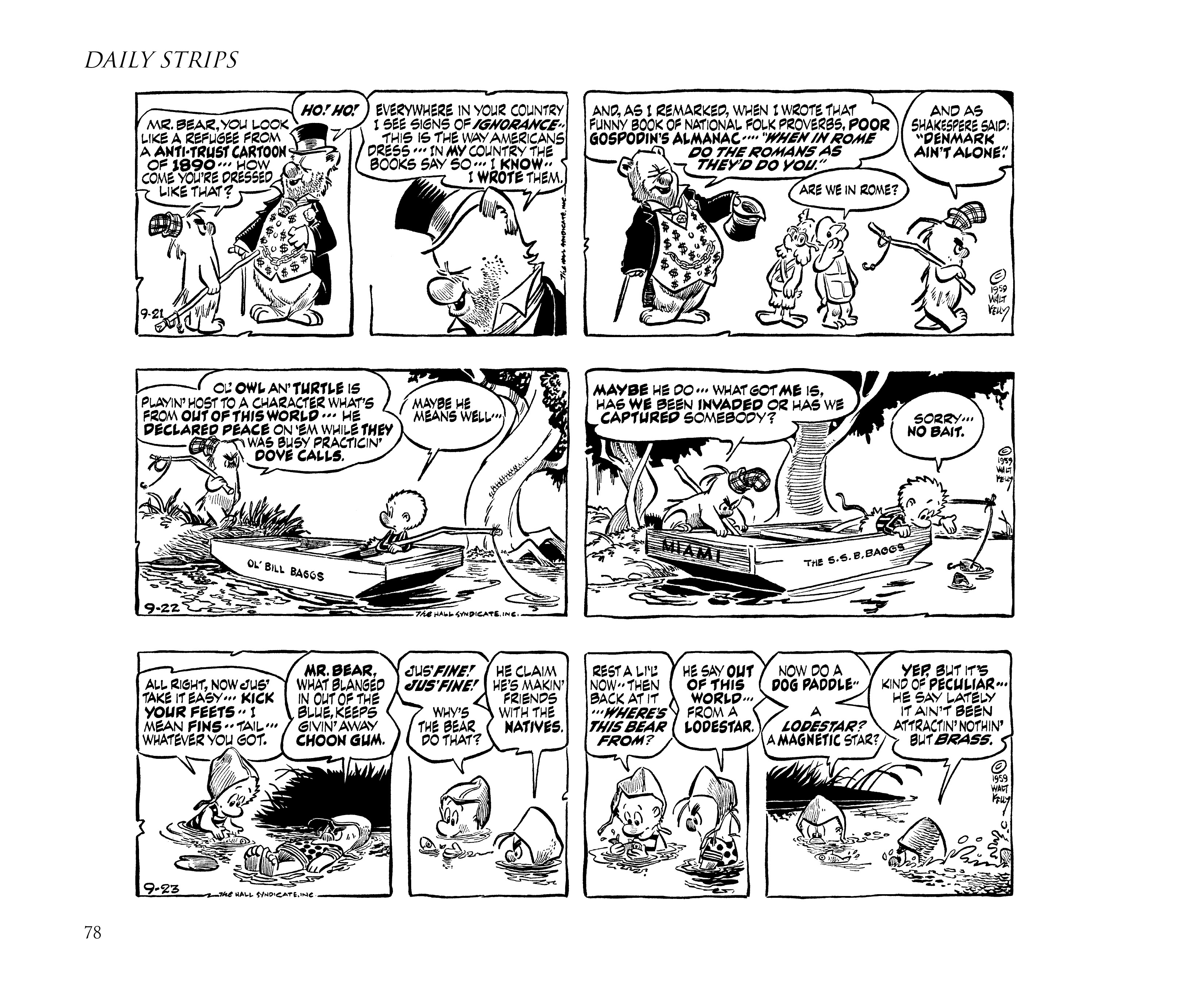 Read online Pogo by Walt Kelly: The Complete Syndicated Comic Strips comic -  Issue # TPB 6 (Part 1) - 88