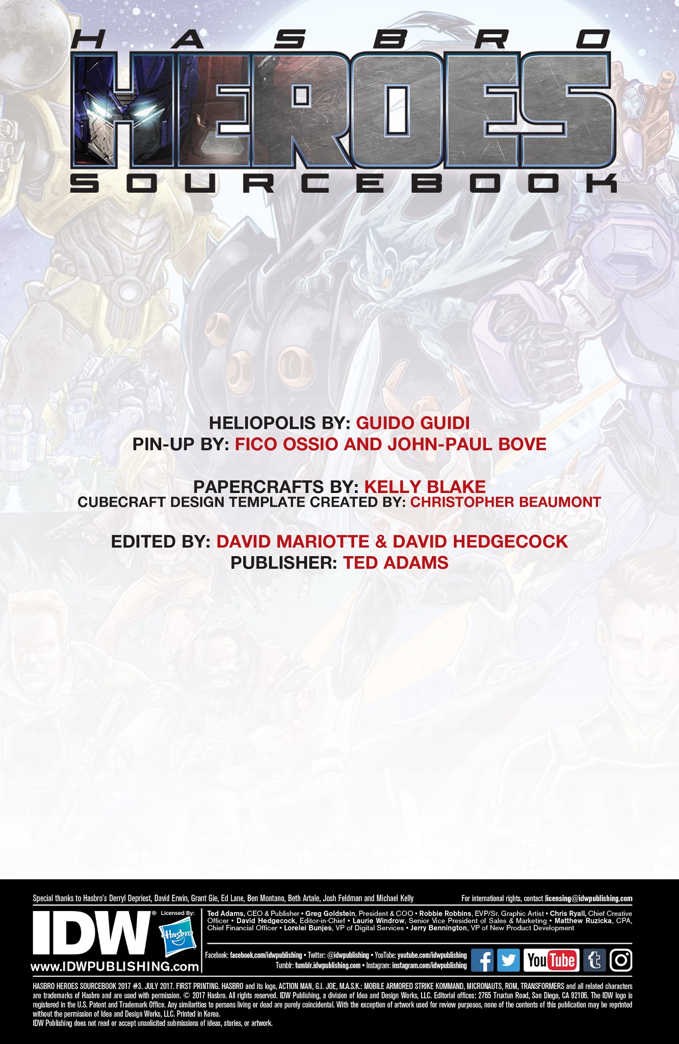 Read online Hasbro Heroes Sourcebook comic -  Issue #3 - 2