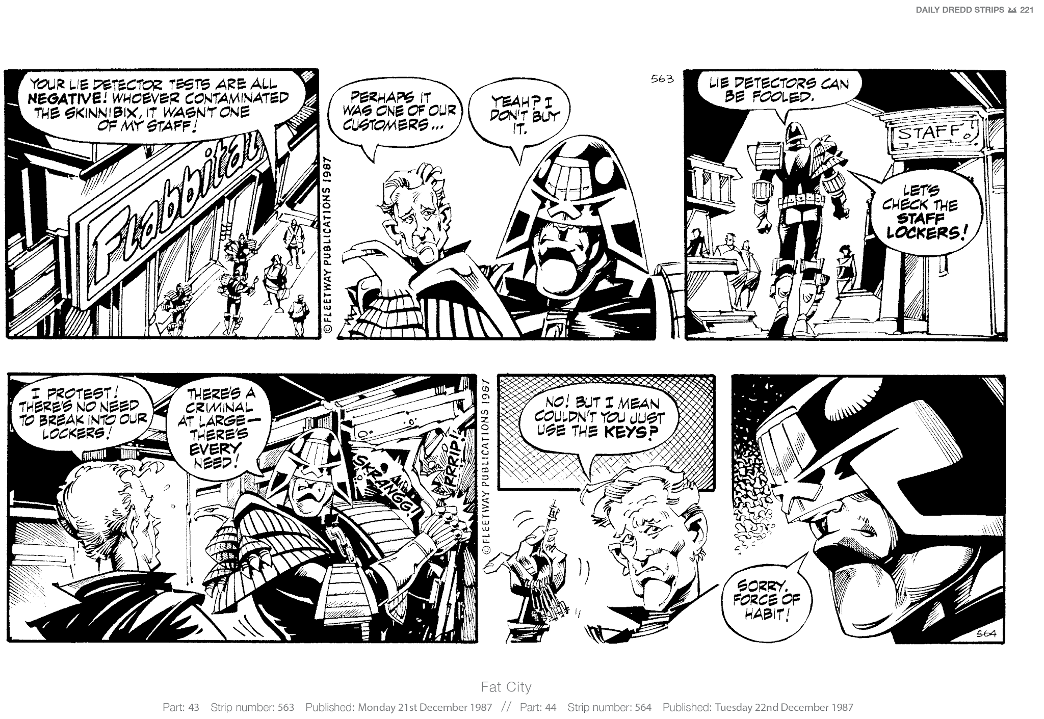 Read online Judge Dredd: The Daily Dredds comic -  Issue # TPB 2 - 224