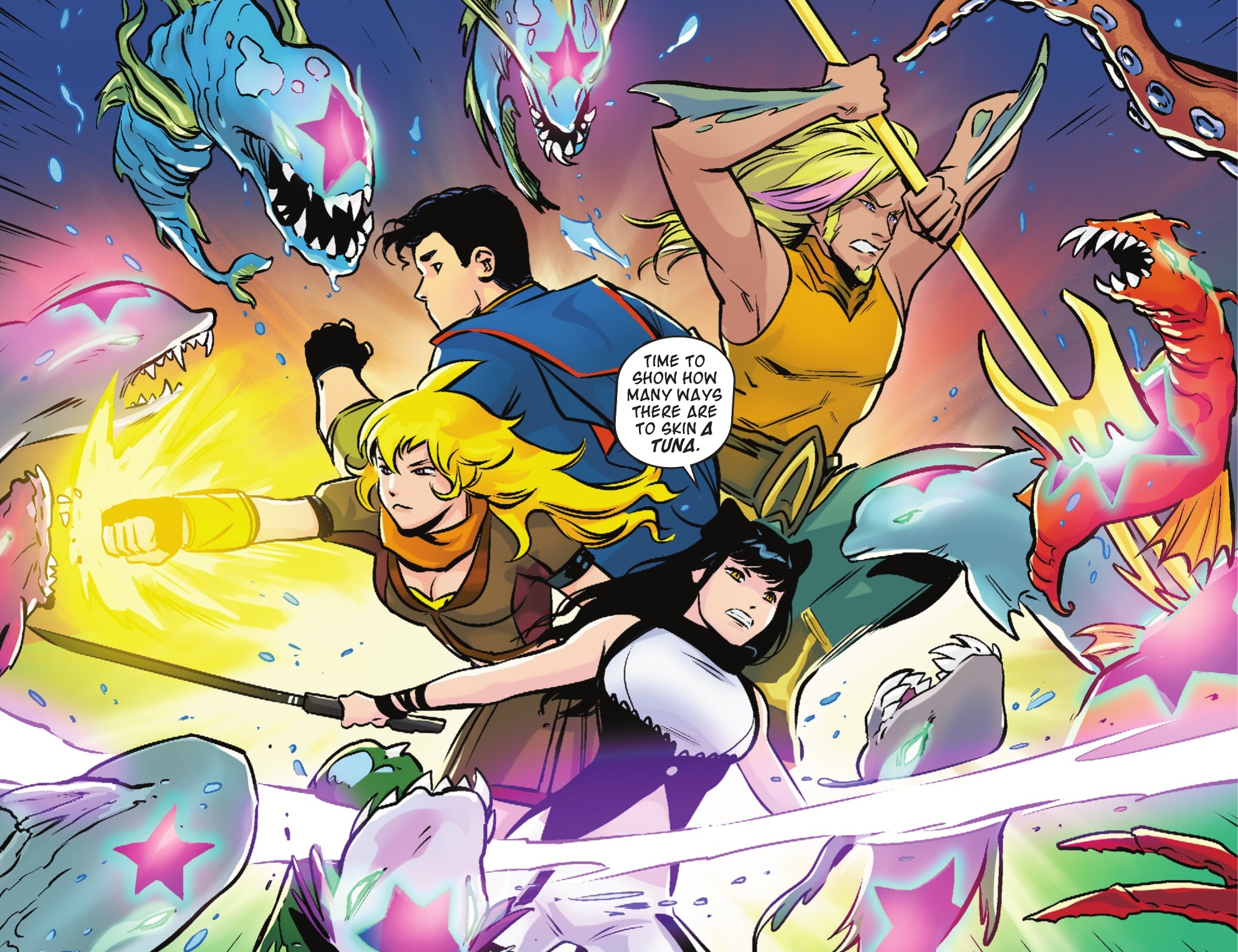 Read online RWBY/Justice League comic -  Issue #7 - 11